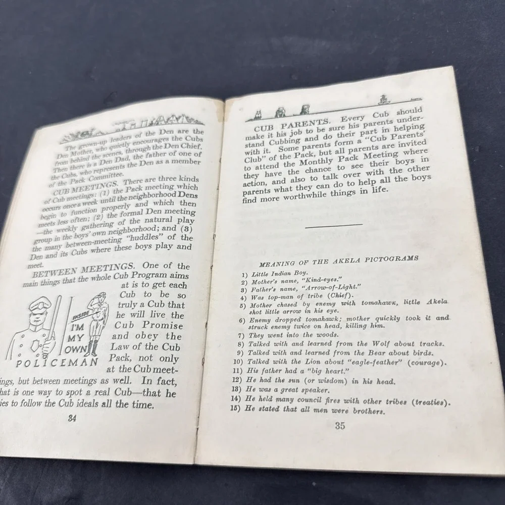 'The Bear Cub Book' -Boy Scouts of America - Copyright 1931